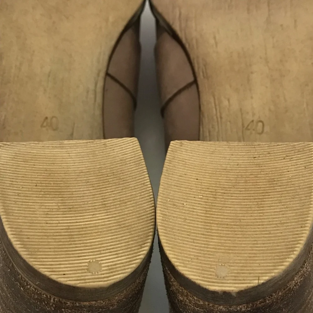 ZAPATO Leather Pump Loafer Tan Women’s Size 9.5 EU 40